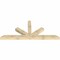 Ekena Millwork Saratoga Rough Sawn Timber Gable Bracket, Douglas Fir, 108"W x 45"H x 6"D x 6"F, 10/12 Pitch GBW108X45X0606SAR00RDF - alternate 4